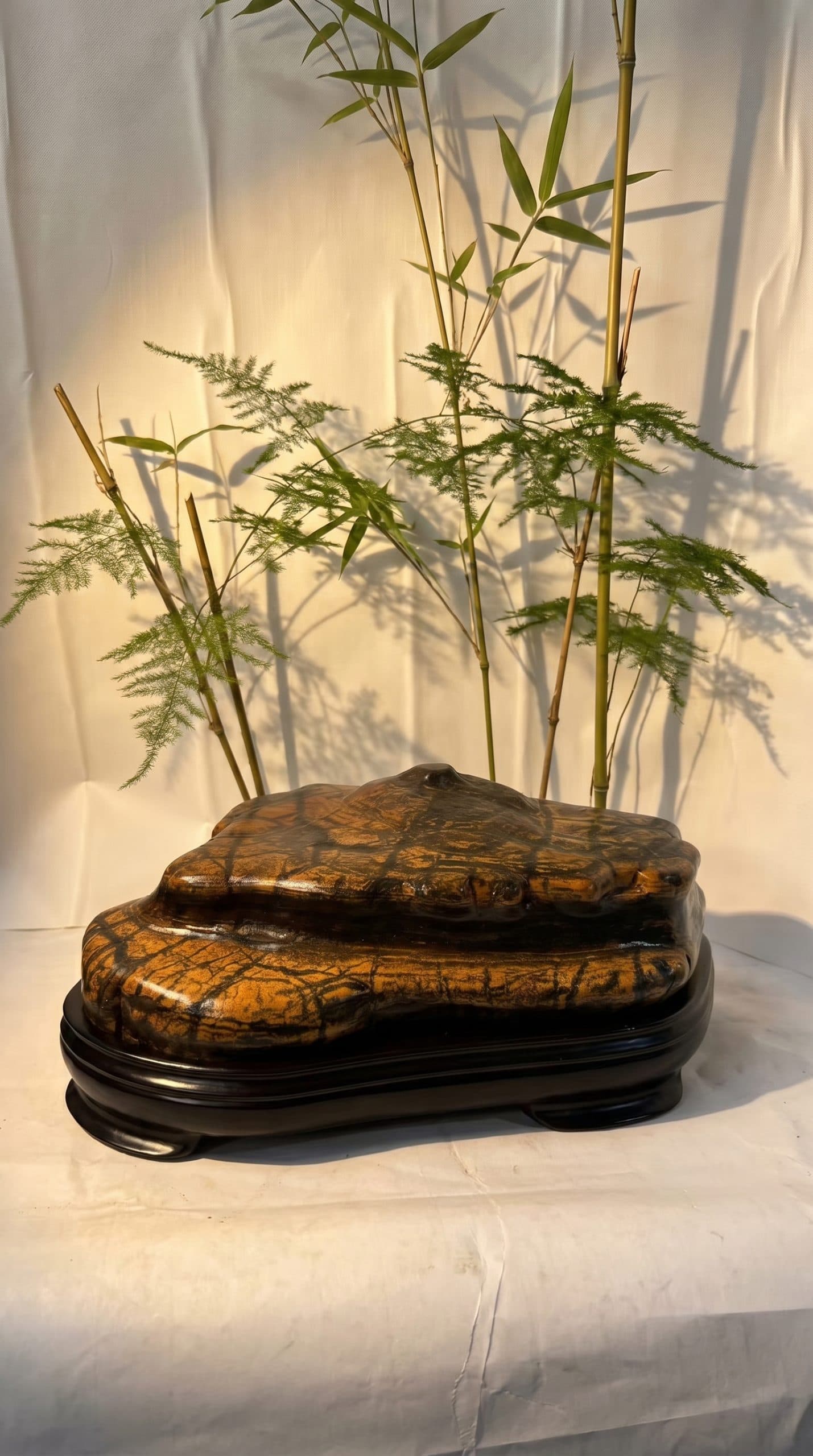 竹影栖霞｜广西红水河彩玉石